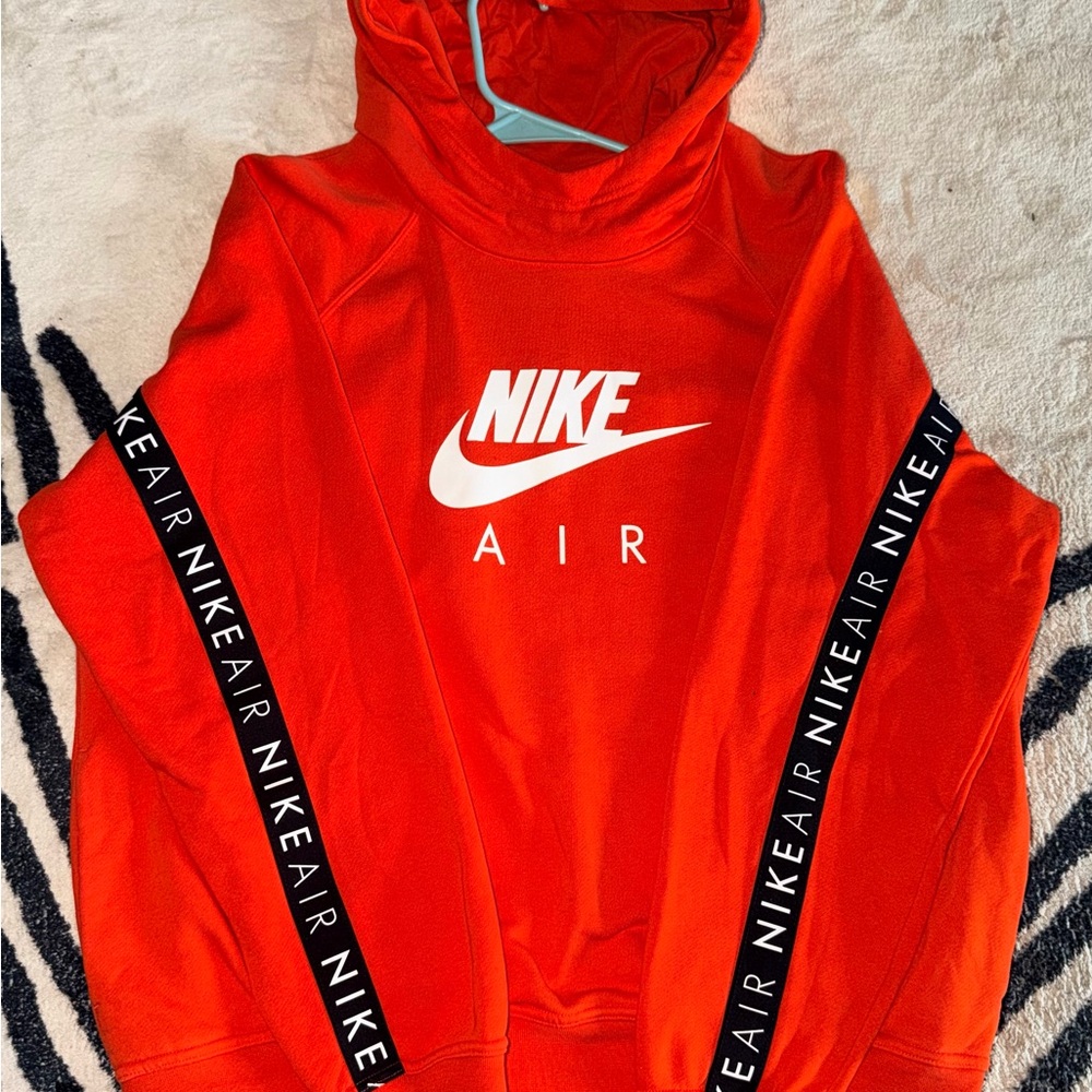Nike Bright orange Hoodie with White Logo